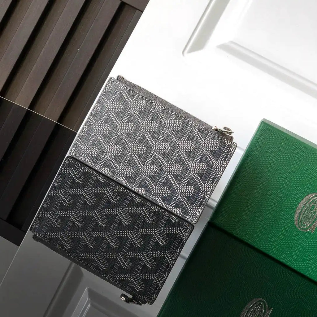 Goyard BOURBOPMLTY01CL03P Bourbon zipped card holder G25164