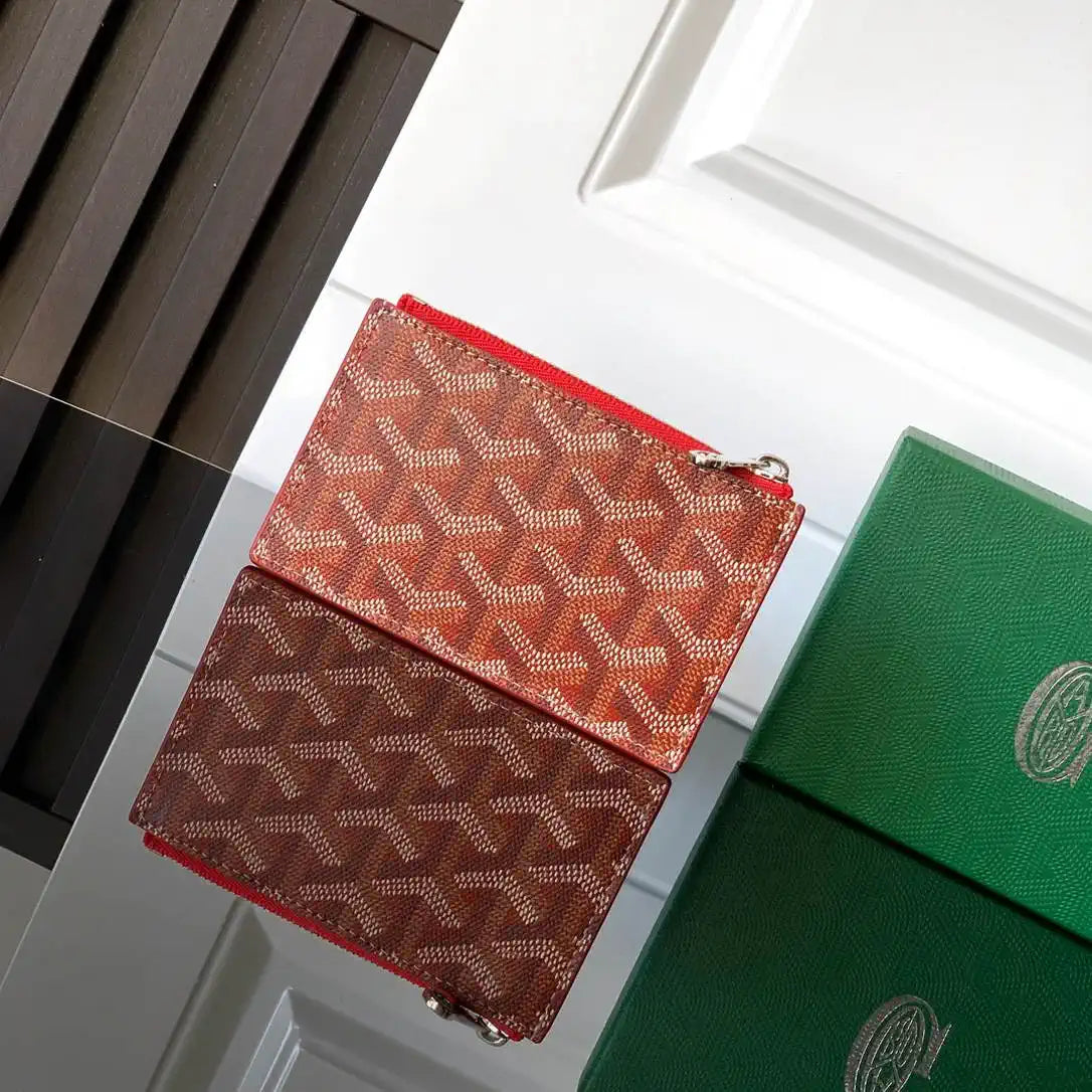 Goyard BOURBOPMLTY01CL03P Bourbon zipped card holder G25165