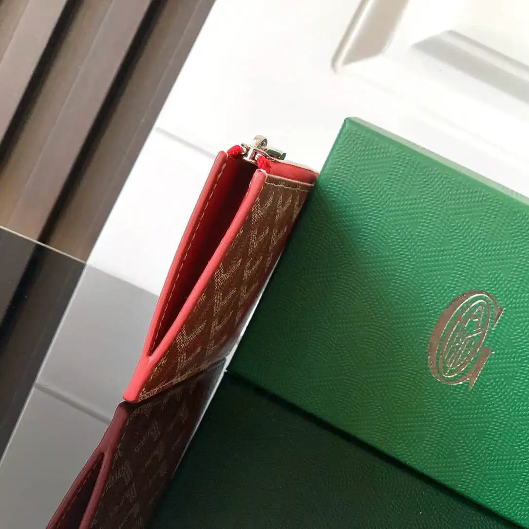 Goyard BOURBOPMLTY01CL03P Bourbon zipped card holder G25165