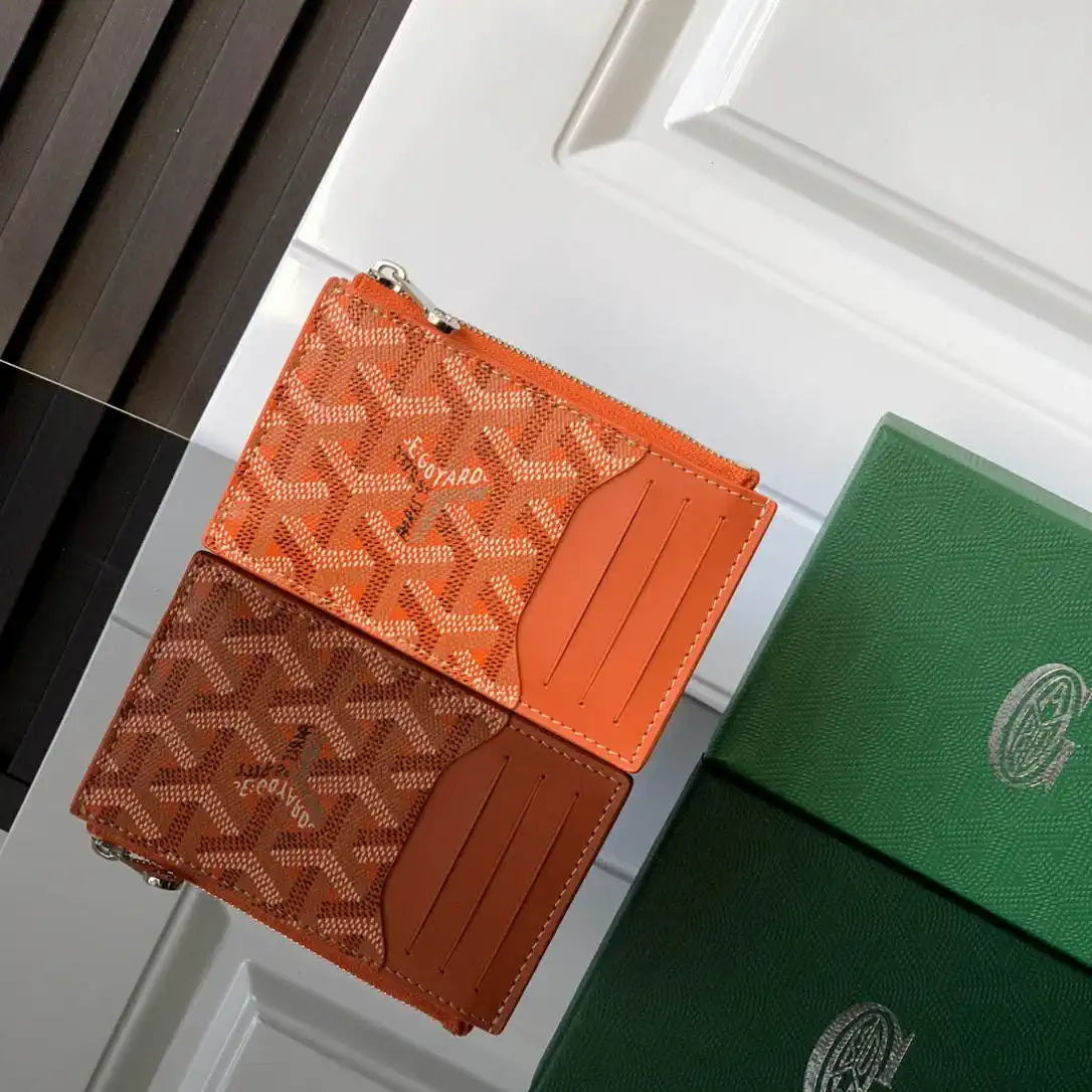 Goyard BOURBOPMLTY01CL03P Bourbon zipped card holder G25166