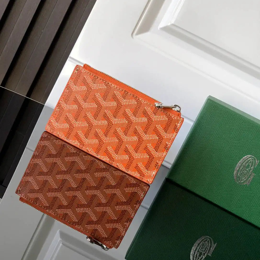 Goyard BOURBOPMLTY01CL03P Bourbon zipped card holder G25166