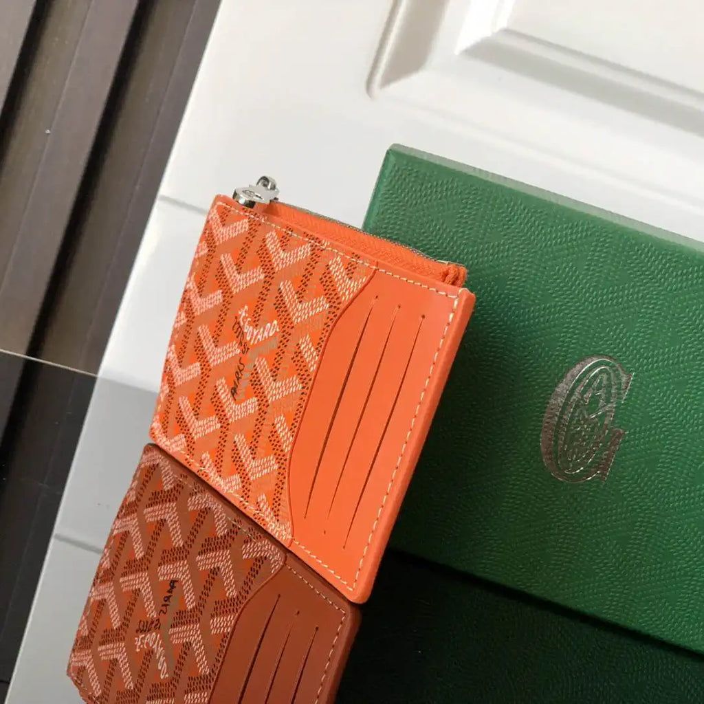Goyard BOURBOPMLTY01CL03P Bourbon zipped card holder G25166