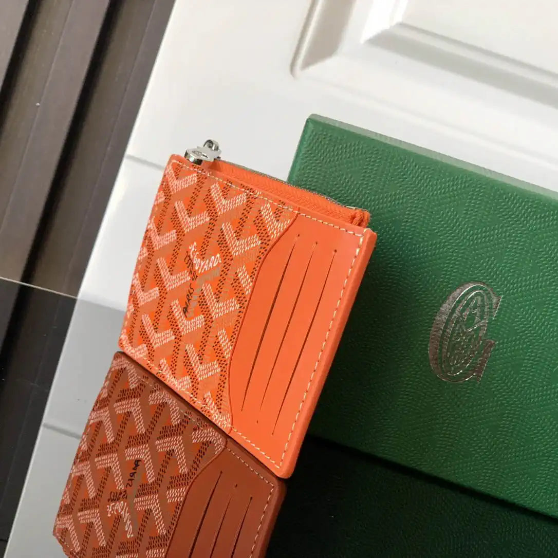 Goyard BOURBOPMLTY01CL03P Bourbon zipped card holder G25166