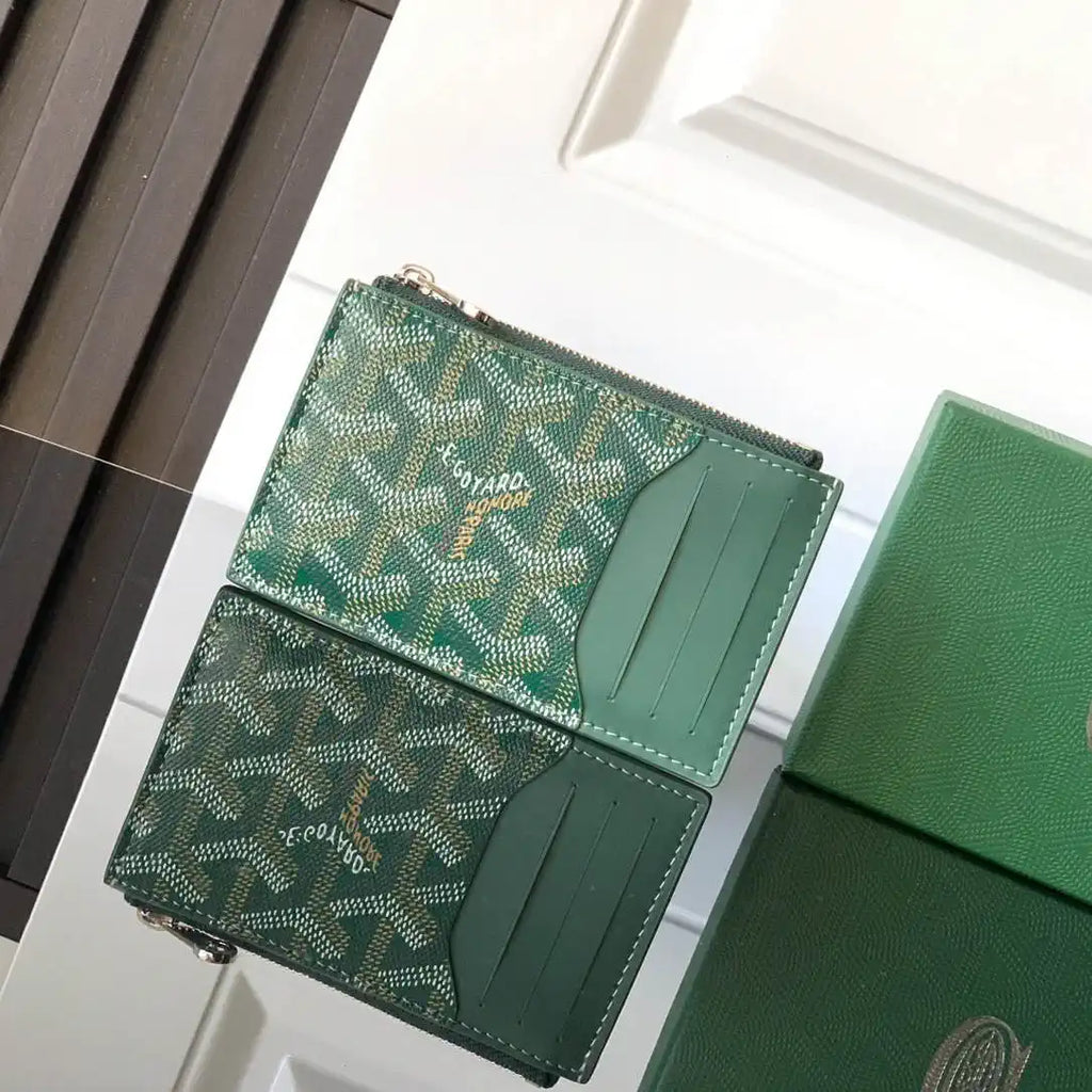 Goyard BOURBOPMLTY01CL03P Bourbon zipped card holder G25167