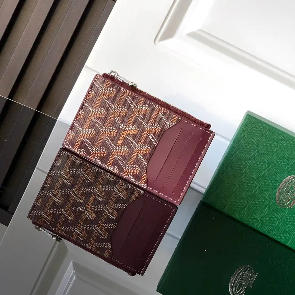 Goyard BOURBOPMLTY01CL03P Bourbon zipped card holder G25170