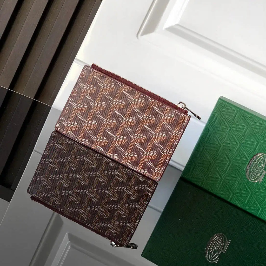 Goyard BOURBOPMLTY01CL03P Bourbon zipped card holder G25170