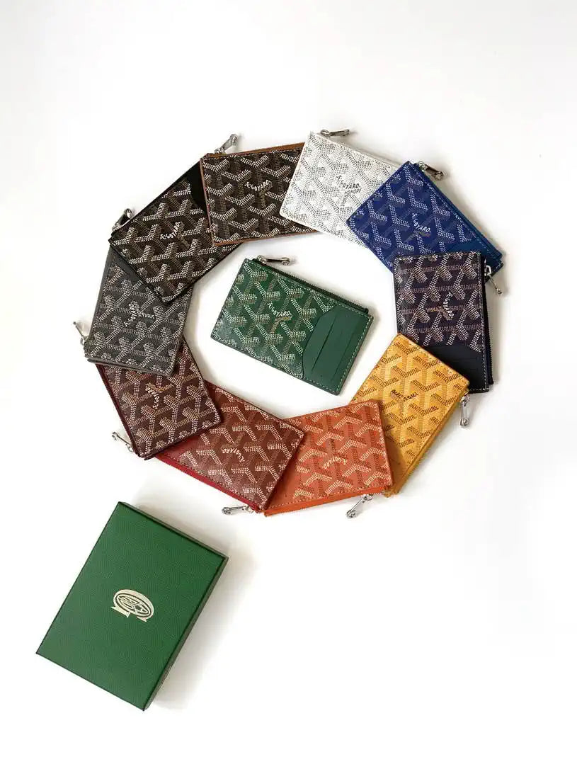 Goyard BOURBOPMLTY01CL03P Bourbon zipped card holder G25171