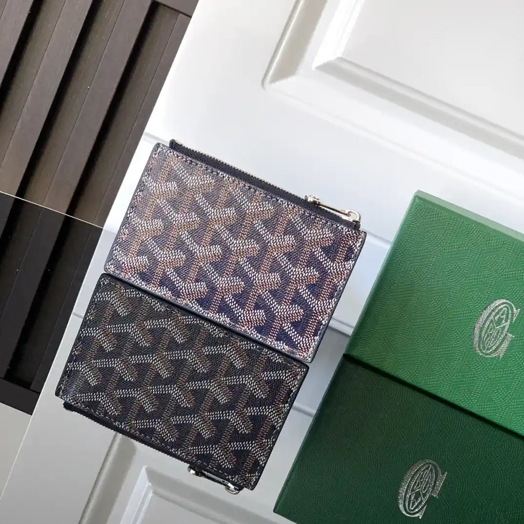 Goyard BOURBOPMLTY01CL03P Bourbon zipped card holder G25172