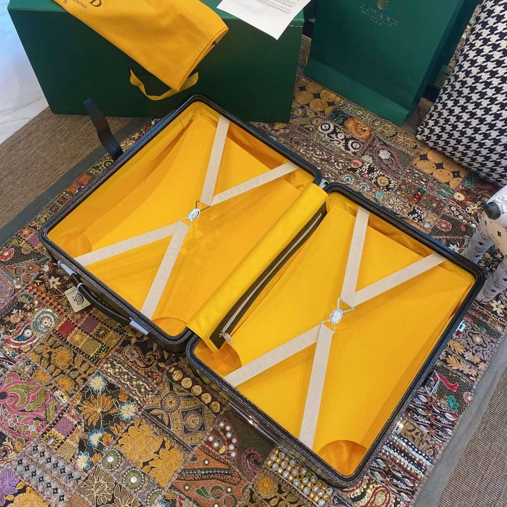 Goyard BOURG2PMLTY01CL03P Bourget PM Trolley Case G99017 Yellow