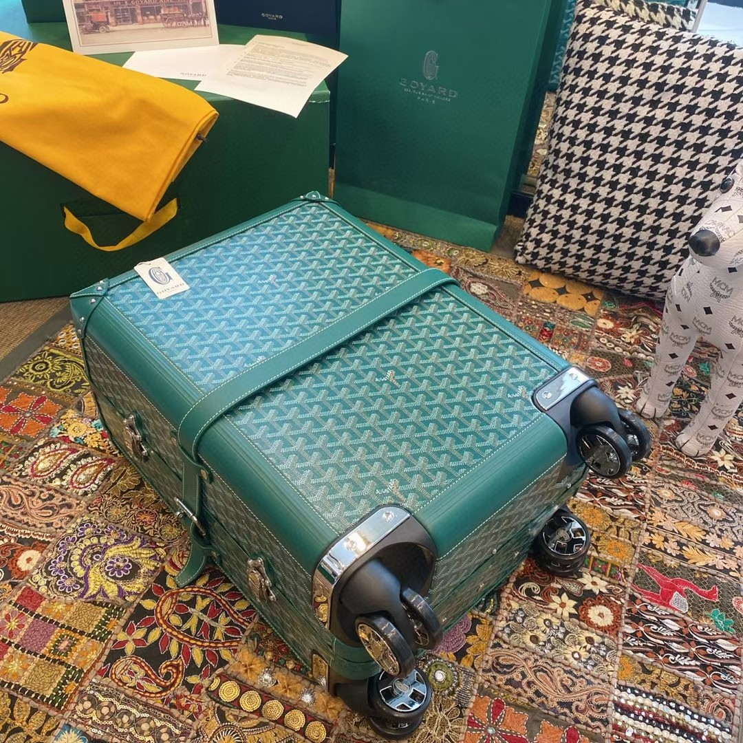 Goyard BOURG2PMLTY01CL03P Bourget PM Trolley Case G99013 Green - Default Title - View 1
