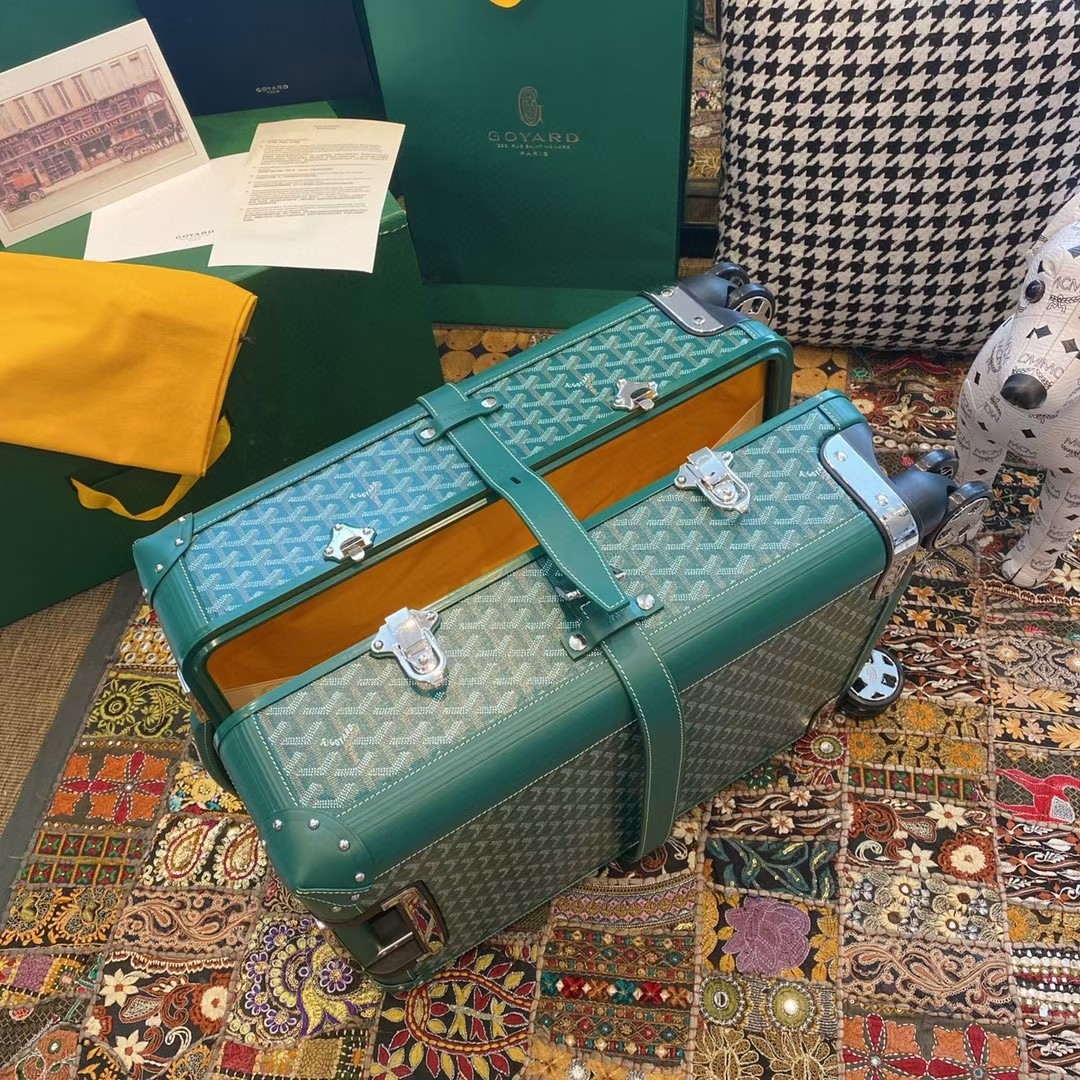 Goyard BOURG2PMLTY01CL03P Bourget PM Trolley Case G99013 Green - Default Title - View 9