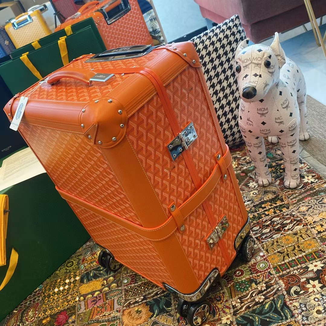 Goyard BOURG2PMLTY01CL03P Bourget PM Trolley Case G99014 Orange