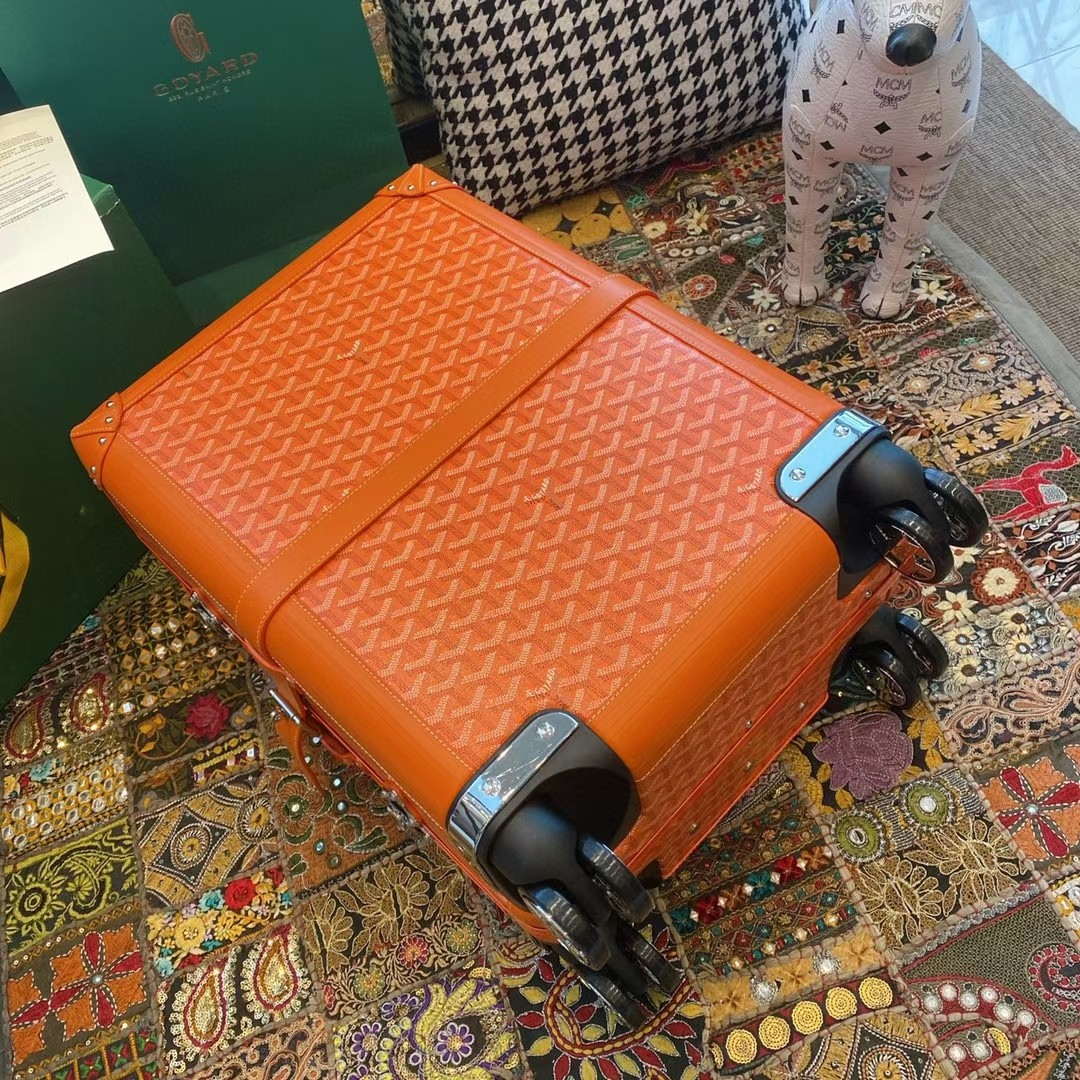 Goyard BOURG2PMLTY01CL03P Bourget PM Trolley Case G99014 Orange