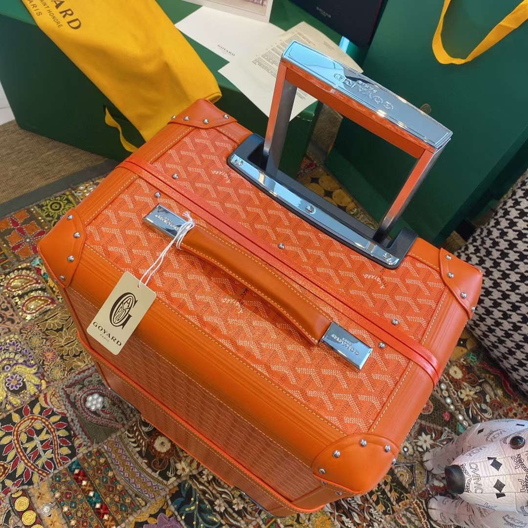 Goyard BOURG2PMLTY01CL03P Bourget PM Trolley Case G99014 Orange - Default Title - View 5
