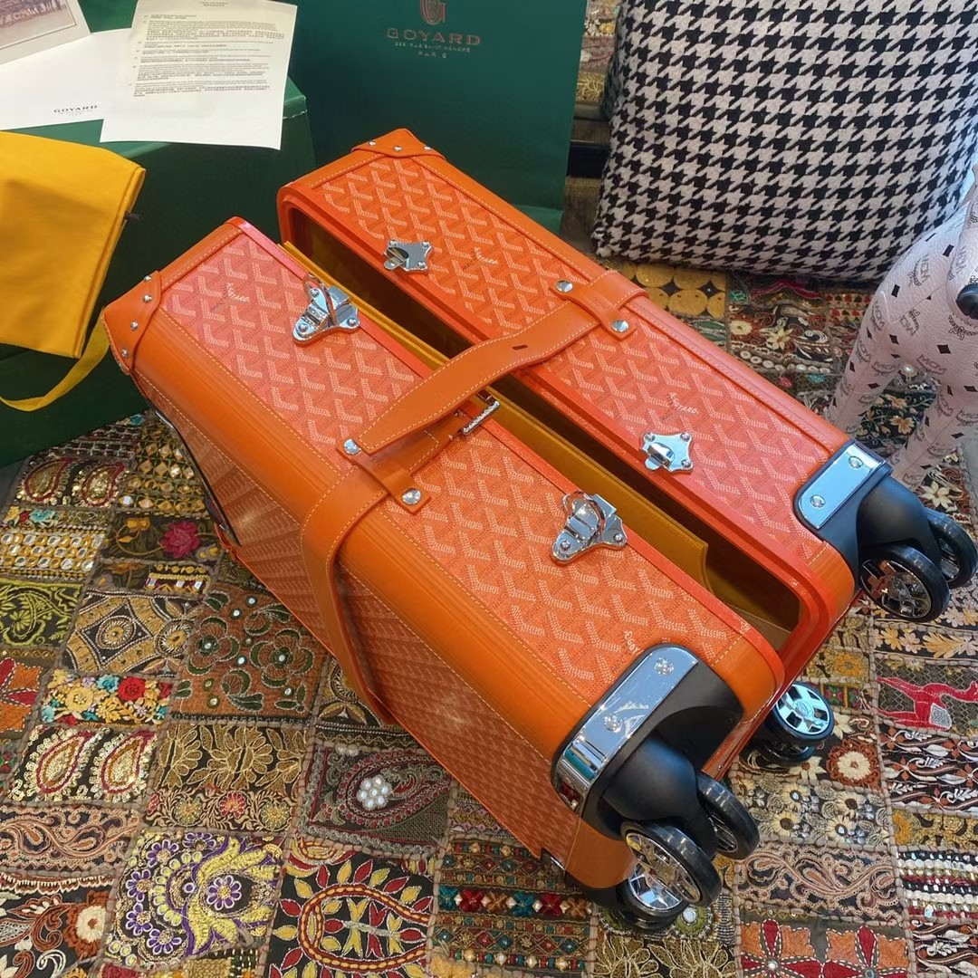 Goyard BOURG2PMLTY01CL03P Bourget PM Trolley Case G99014 Orange - Default Title - View 8