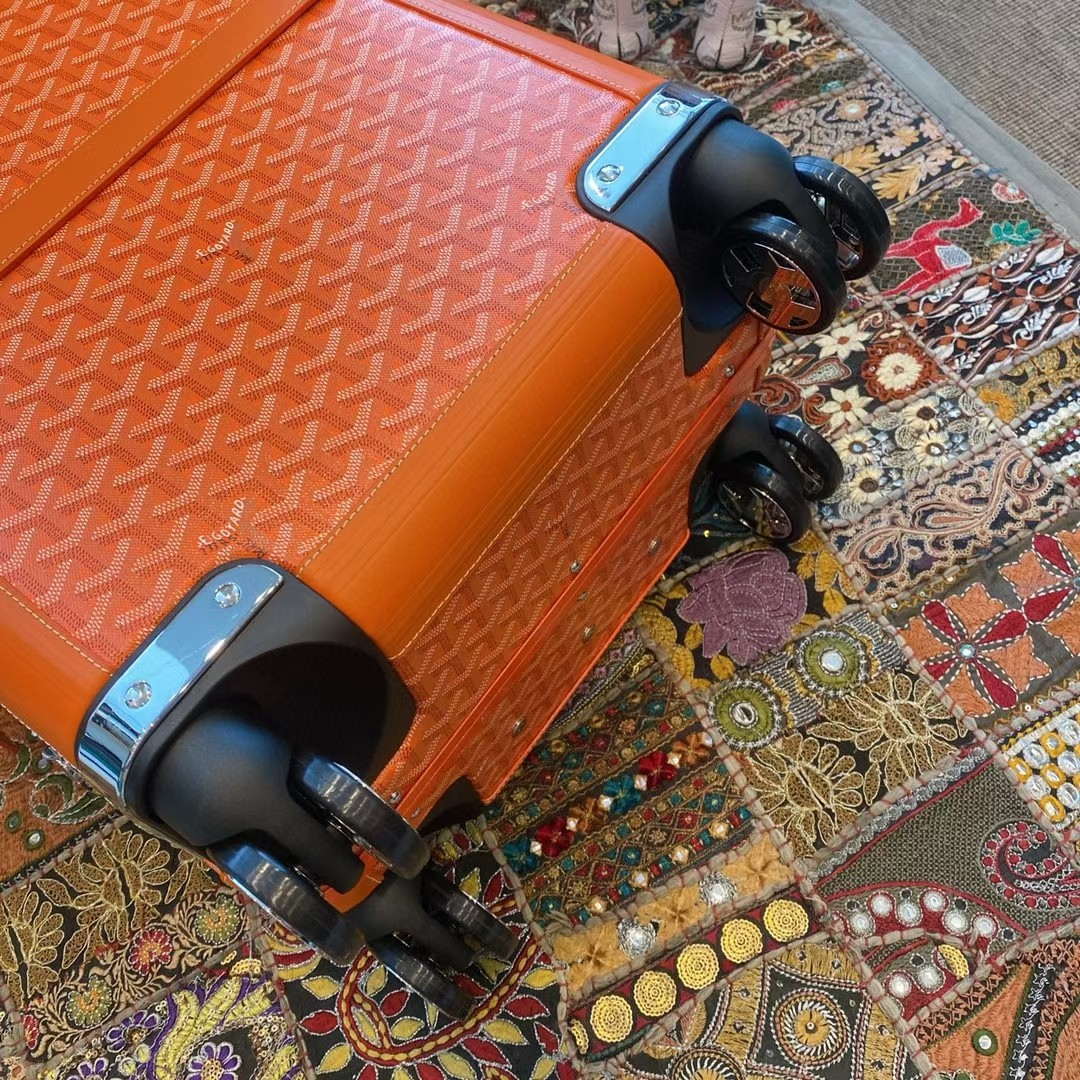 Goyard BOURG2PMLTY01CL03P Bourget PM Trolley Case G99014 Orange - Default Title - View 9