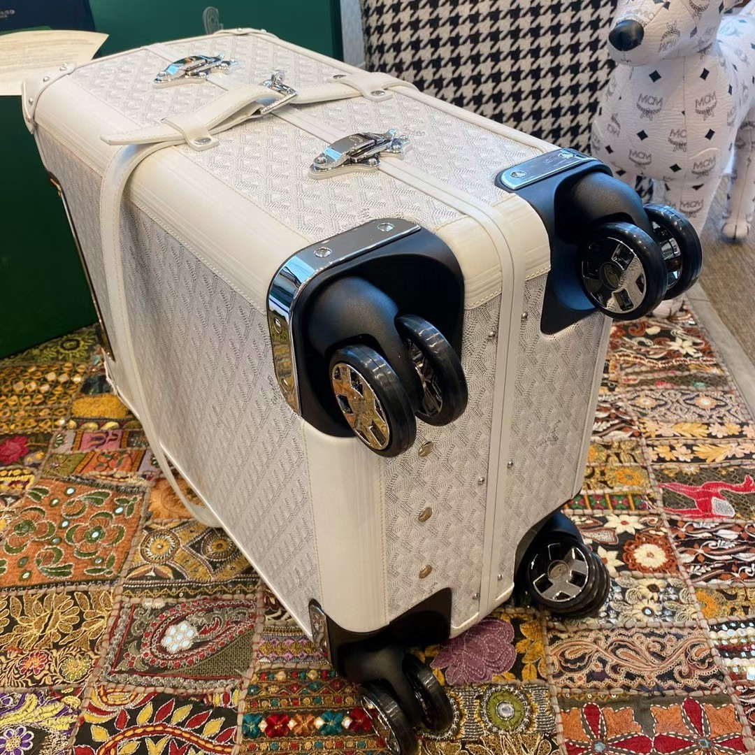 Goyard BOURG2PMLTY01CL03P Bourget PM Trolley Case G99015 White - Default Title - View 6