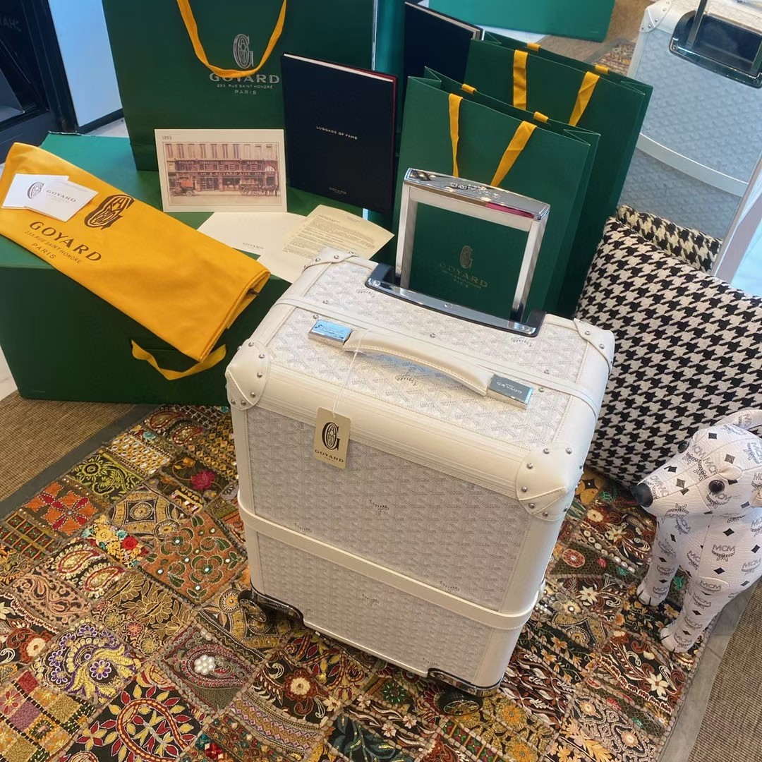 Goyard BOURG2PMLTY01CL03P Bourget PM Trolley Case G99015 White - Default Title - View 9