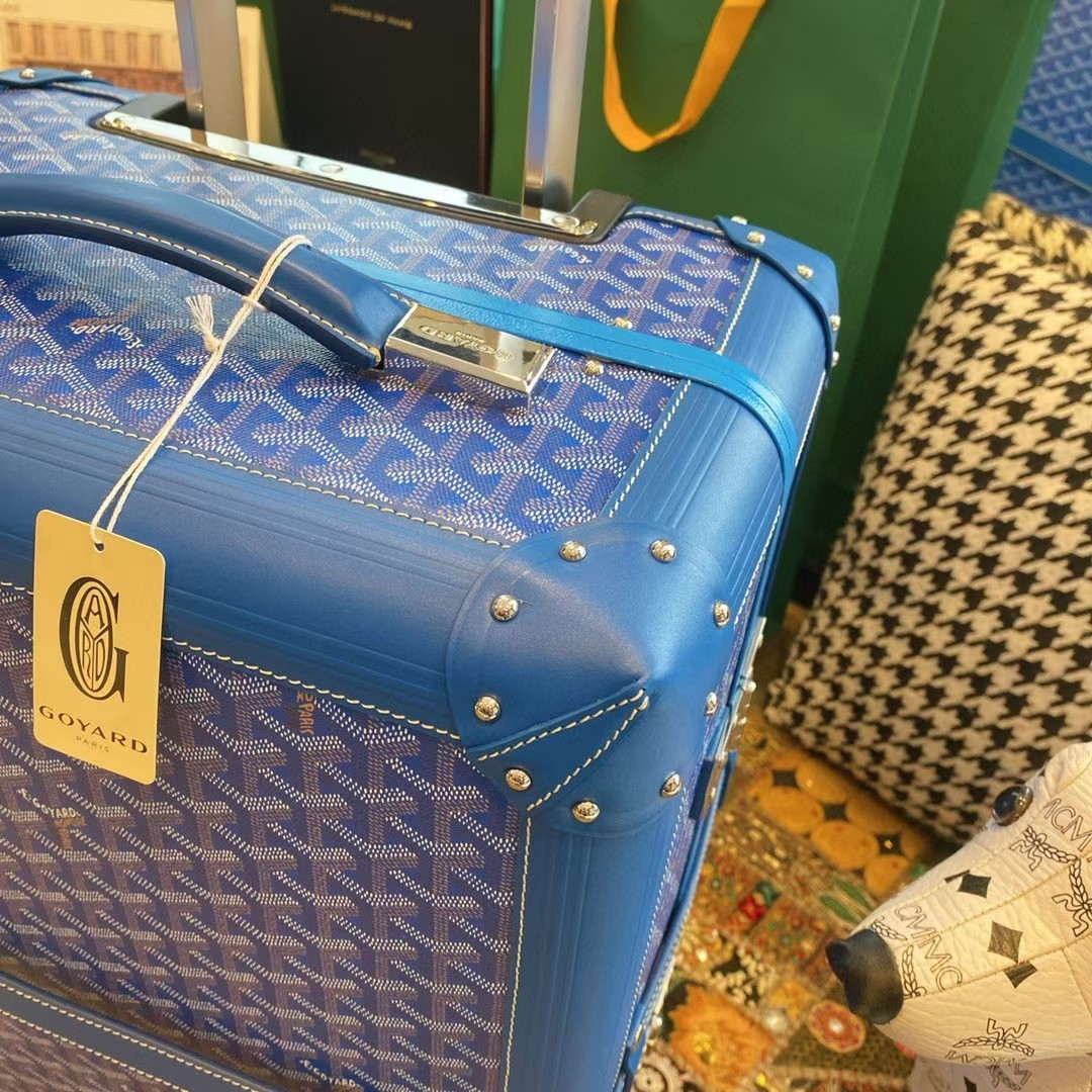 Goyard BOURG2PMLTY01CL03P Bourget PM Trolley Case G99016 Blue - Default Title - View 1