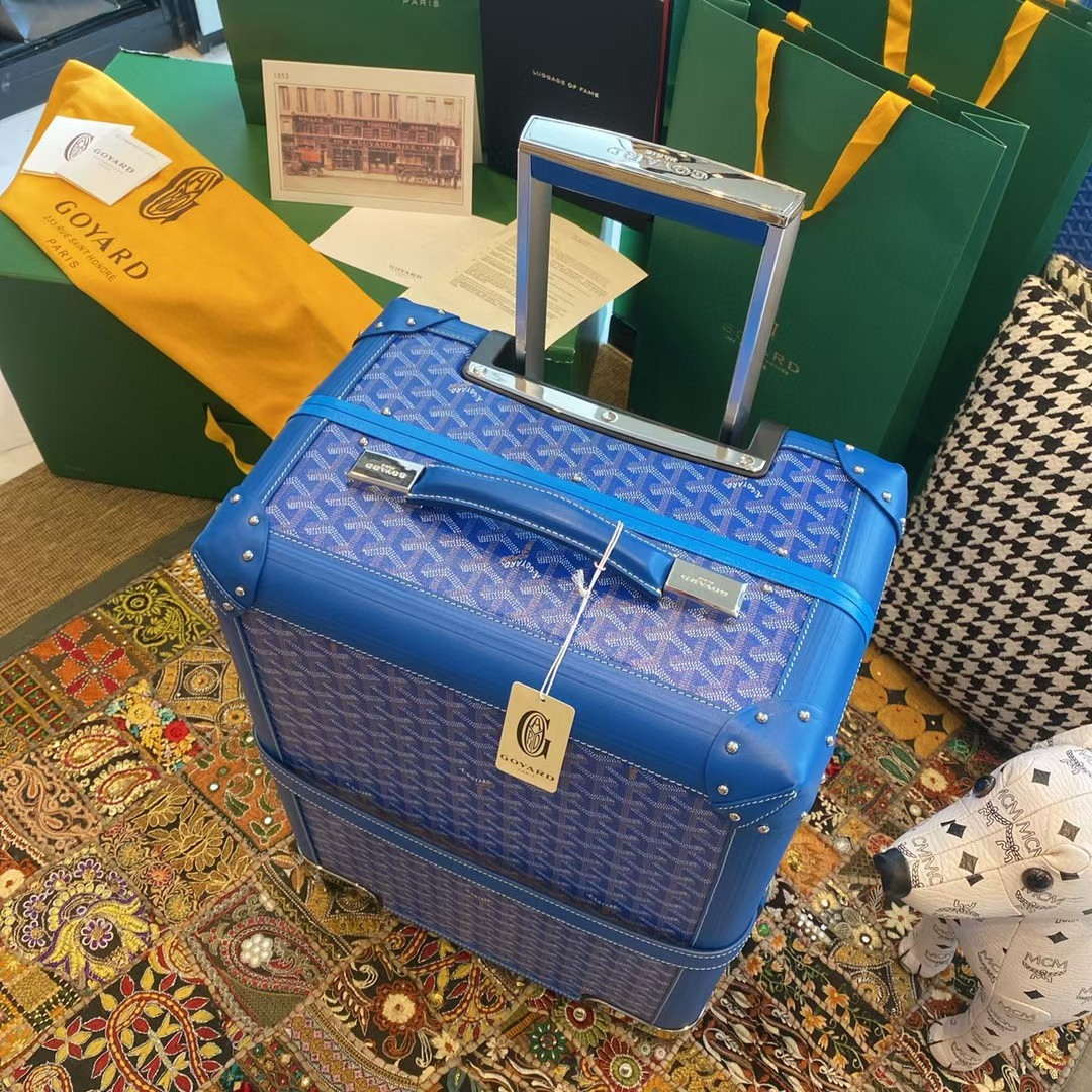 Goyard BOURG2PMLTY01CL03P Bourget PM Trolley Case G99016 Blue