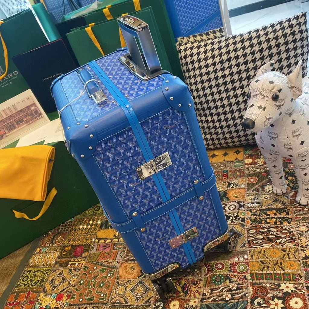 Goyard BOURG2PMLTY01CL03P Bourget PM Trolley Case G99016 Blue