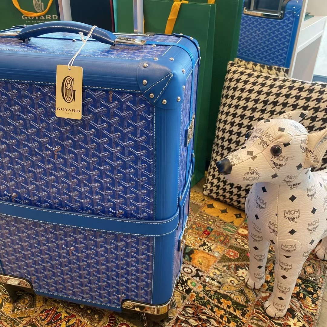 Goyard BOURG2PMLTY01CL03P Bourget PM Trolley Case G99016 Blue