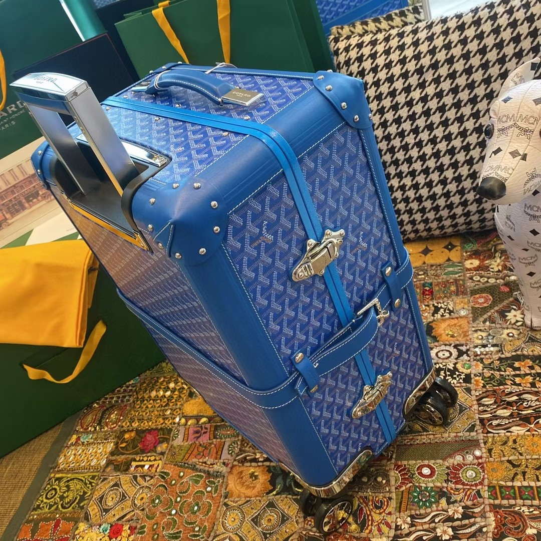 Goyard BOURG2PMLTY01CL03P Bourget PM Trolley Case G99016 Blue