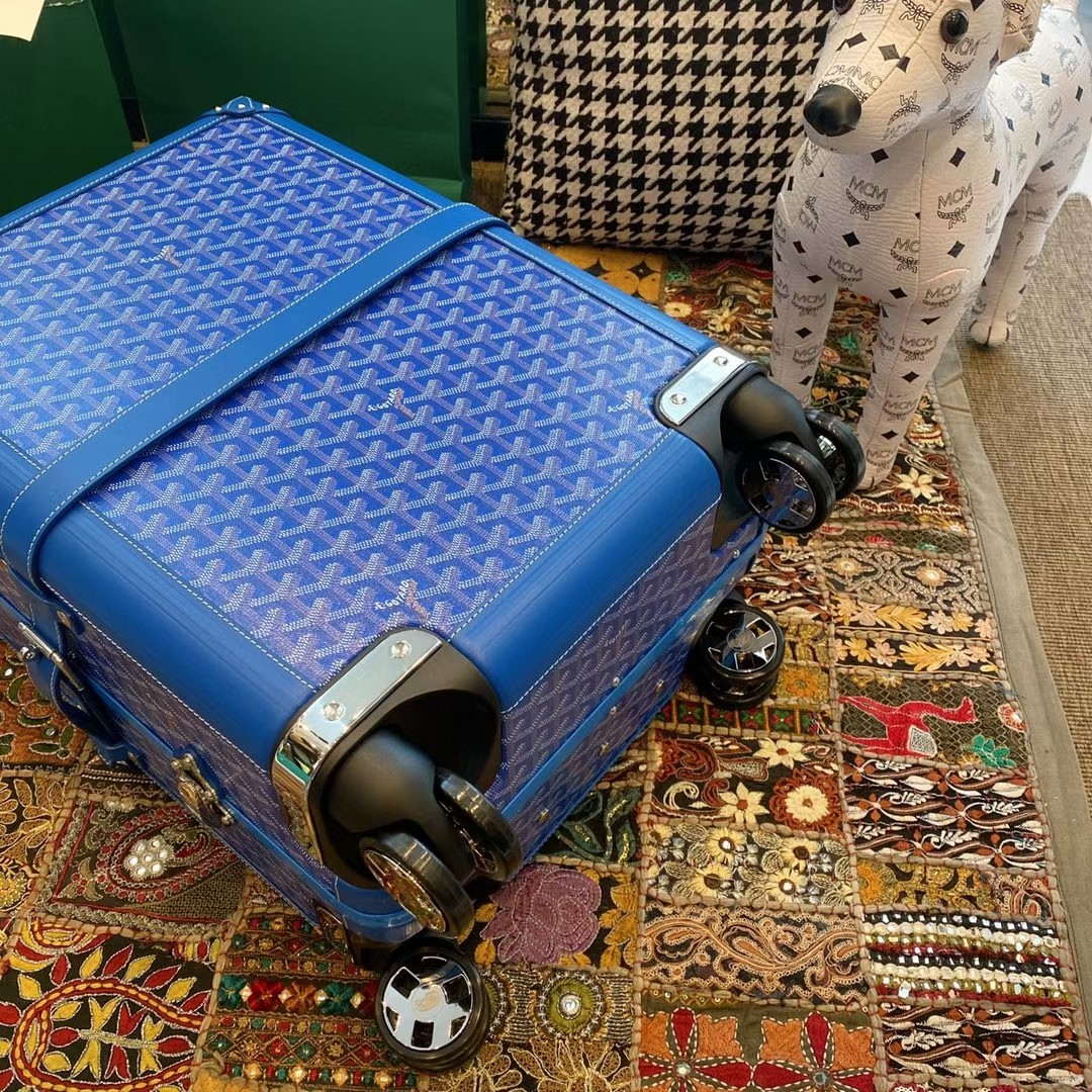 Goyard BOURG2PMLTY01CL03P Bourget PM Trolley Case G99016 Blue