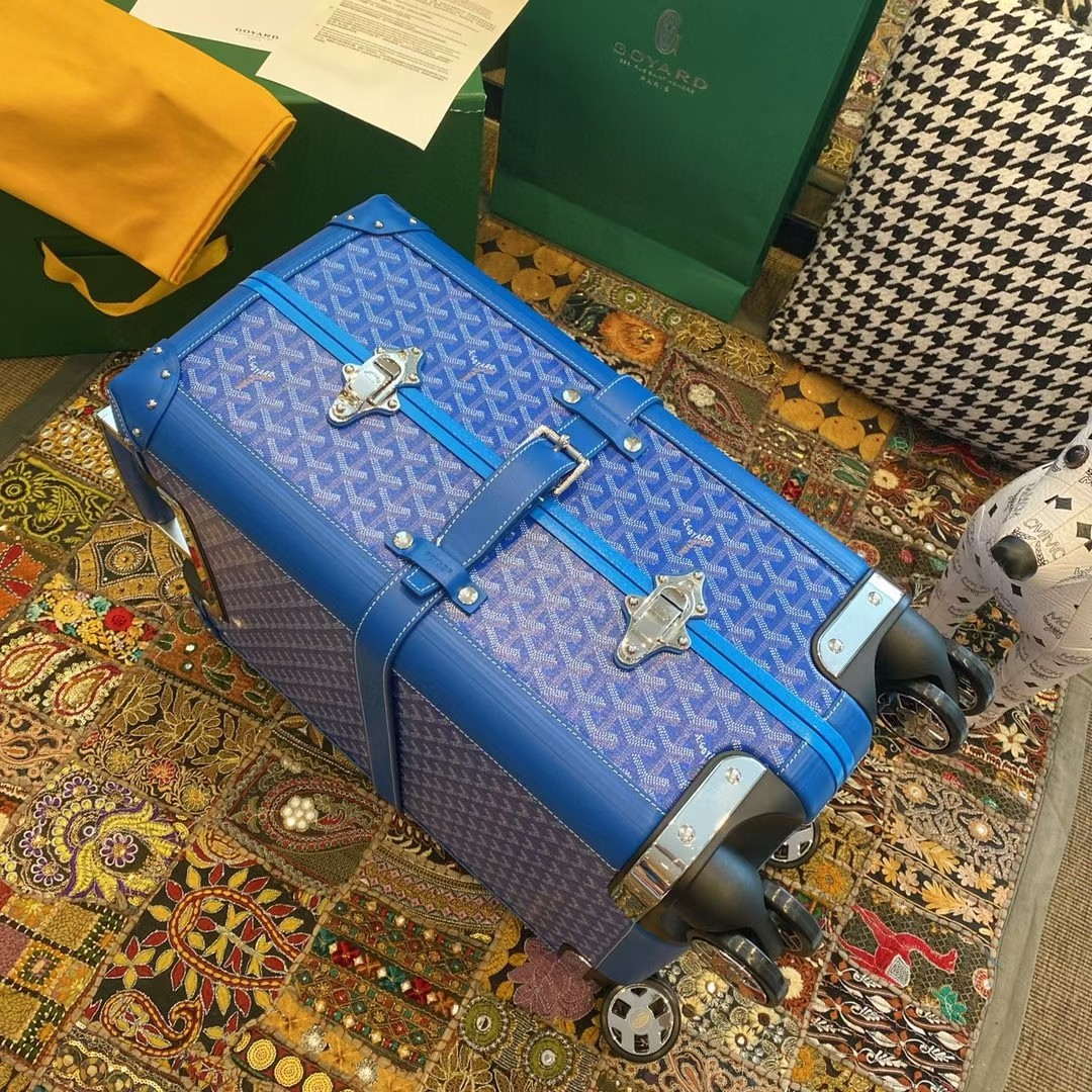 Goyard BOURG2PMLTY01CL03P Bourget PM Trolley Case G99016 Blue
