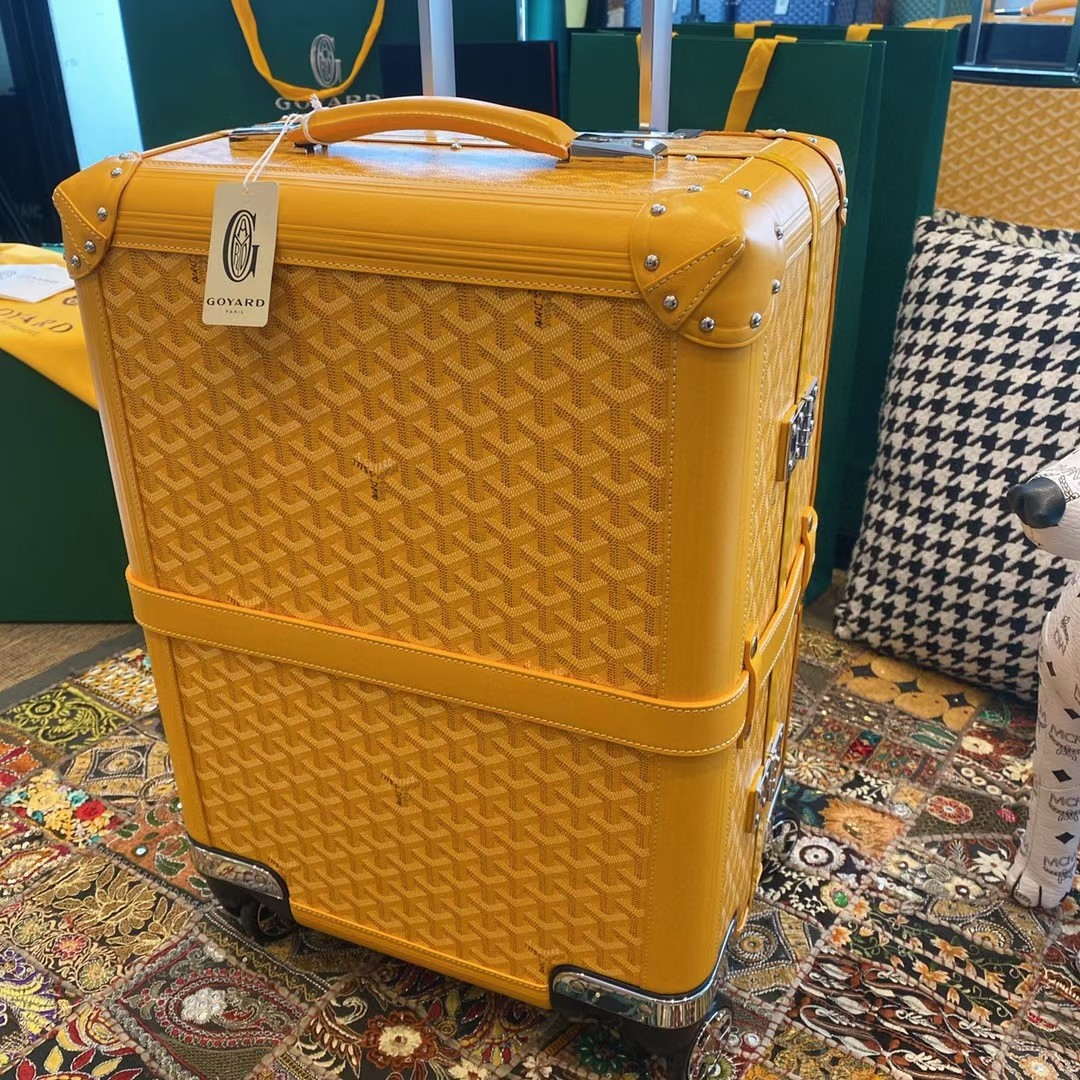 Goyard BOURG2PMLTY01CL03P Bourget PM Trolley Case G99017 Yellow - Default Title - View 1