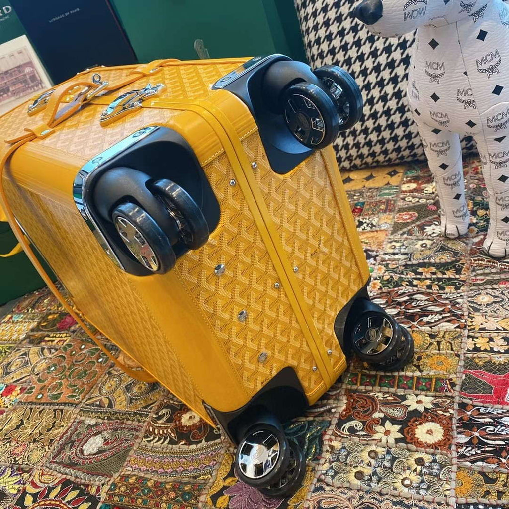 Goyard BOURG2PMLTY01CL03P Bourget PM Trolley Case G99017 Yellow