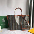 Goyard GMLCG09TY09P Anjou GM Bag Brown with black - Default Title - View 1
