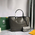 Goyard GMLCG09TY09P Anjou GM Bag Black with Brown - Default Title - View 1