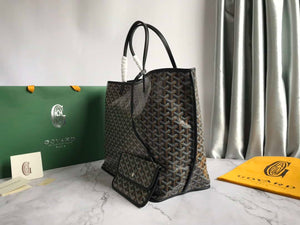 Goyard GMLCG09TY09P Anjou GM Bag Black with Brown - Default Title - View 3