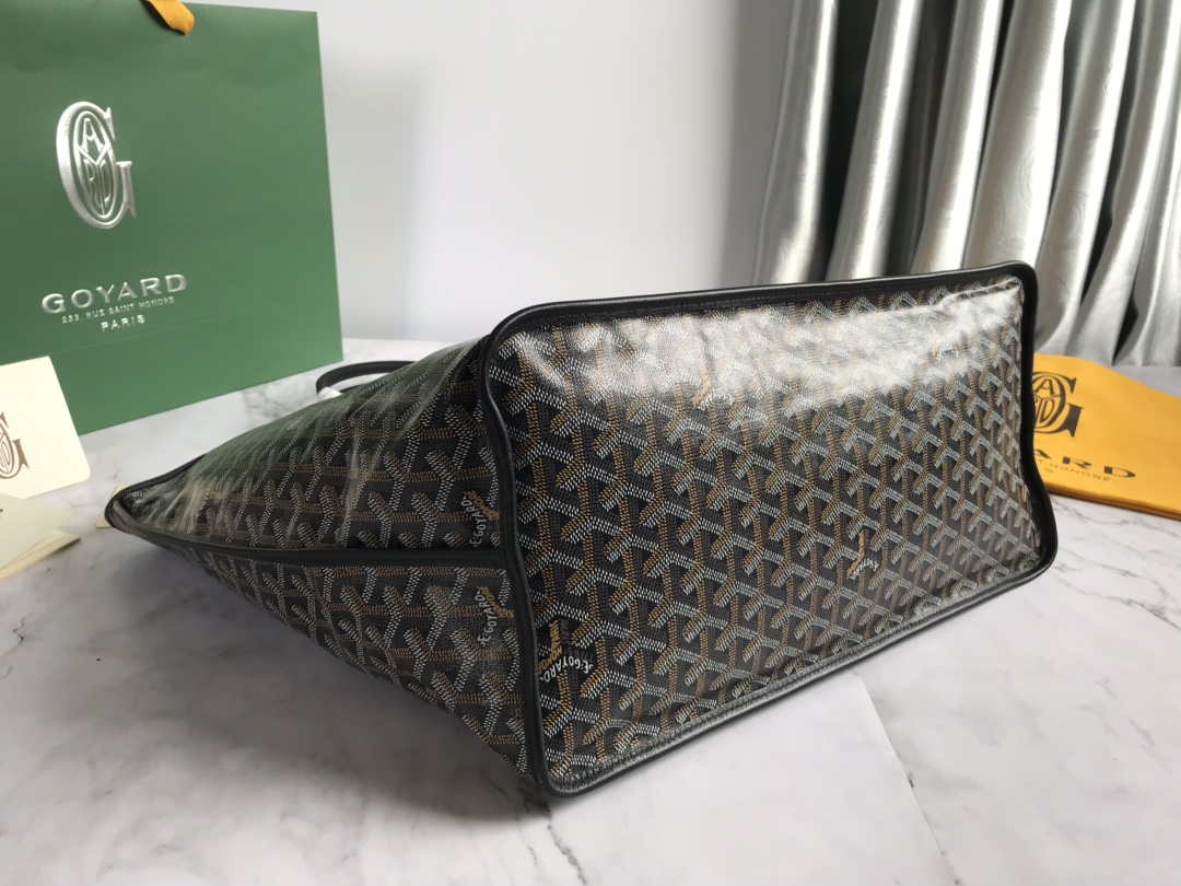 Goyard GMLCG09TY09P Anjou GM Bag Black with Brown - Default Title - View 4