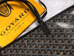 Goyard GMLCG09TY09P Anjou GM Bag Black with Brown - Default Title - View 5