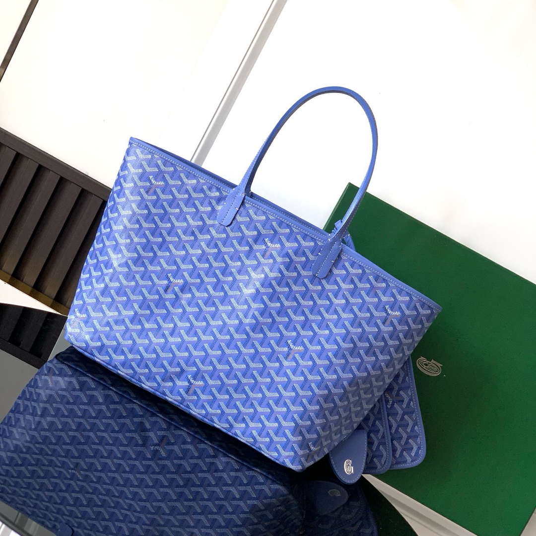 Goyard GMLCG09TY09P Anjou SAINT LOUIS GM Bag Blue