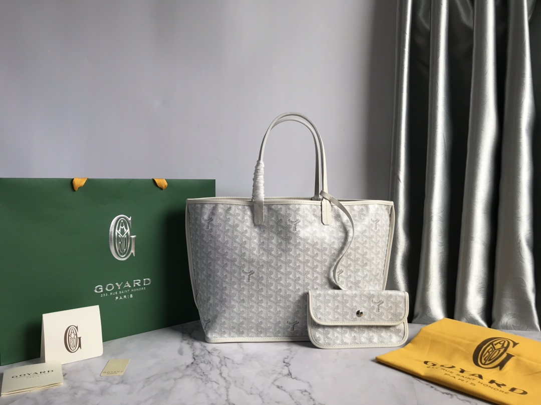 Goyard GMLTY01CL03P Saint Louis GM Bag White - Default Title - View 1