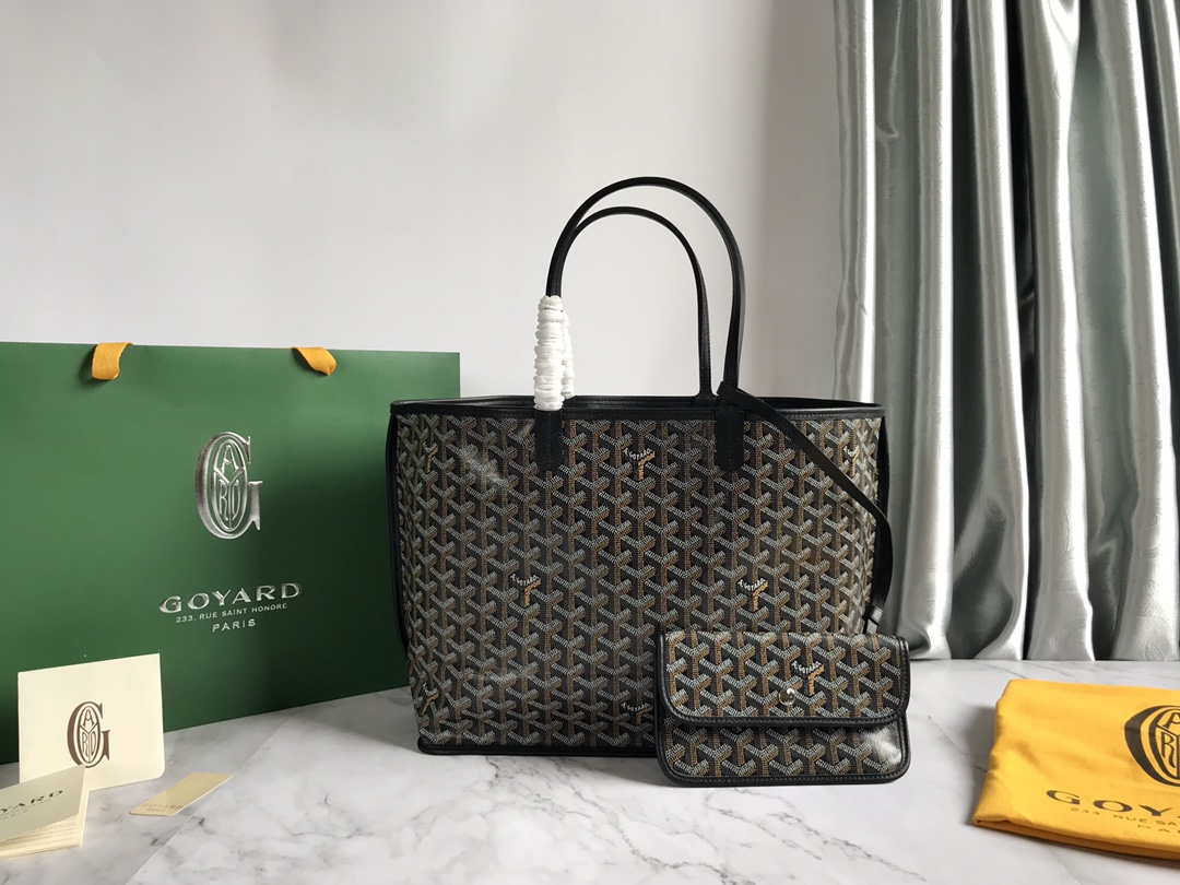 Goyard GMLTY01CL03P Saint Louis GM Bag Brown with Blacck - Default Title - View 1