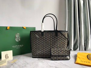 Goyard GMLTY01CL03P Saint Louis GM Bag Brown with Blacck - Default Title - View 1