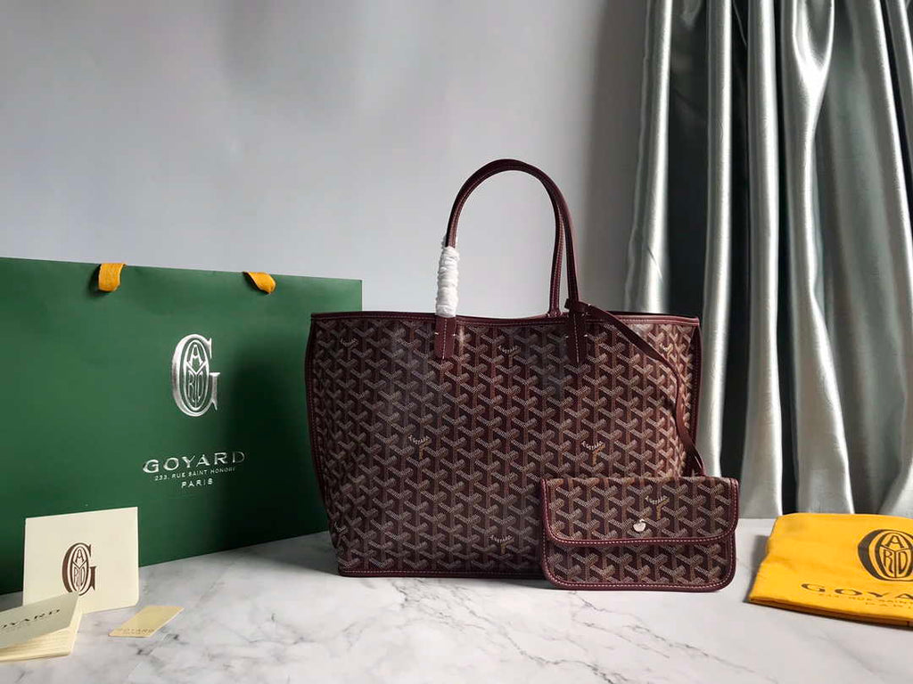Goyard GMLTY01CL03P Saint Louis GM Bag Wine Red