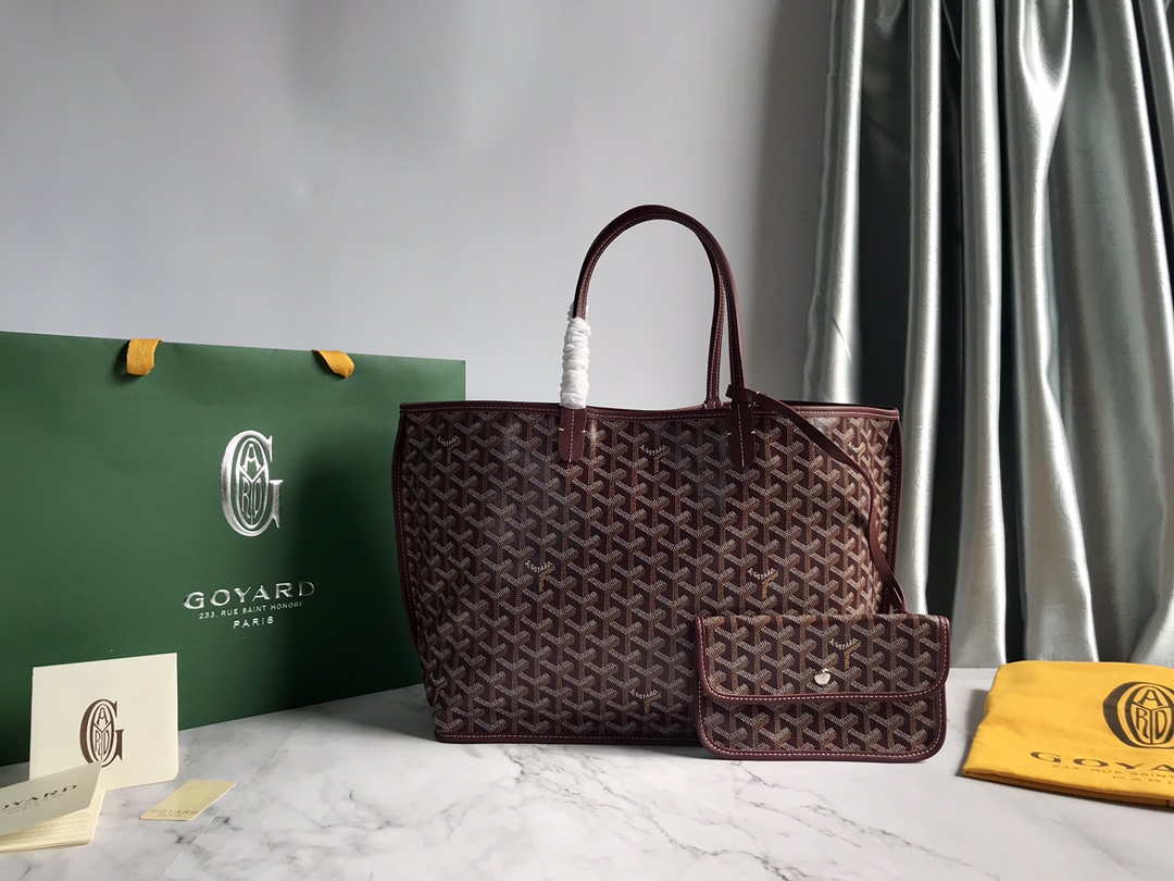 Goyard GMLTY01CL03P Saint Louis GM Bag Wine Red - Default Title - View 1