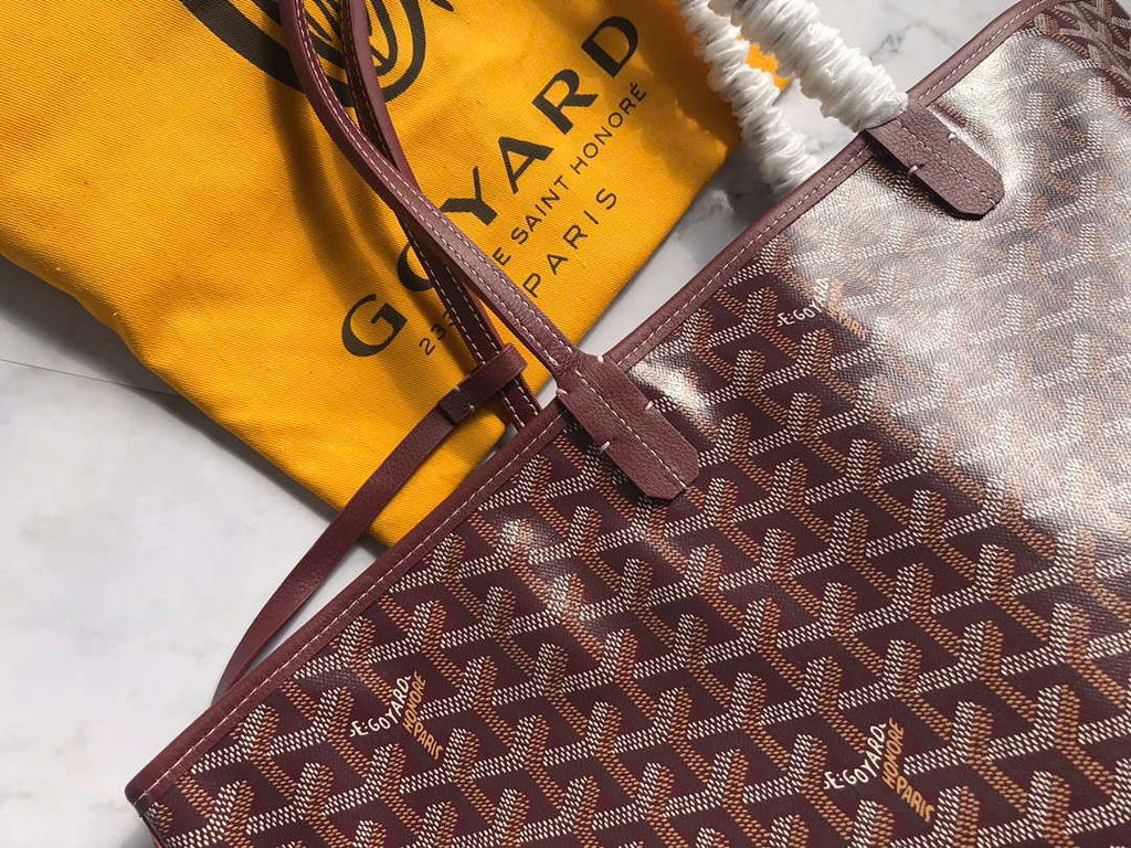 Goyard GMLTY01CL03P Saint Louis GM Bag Wine Red