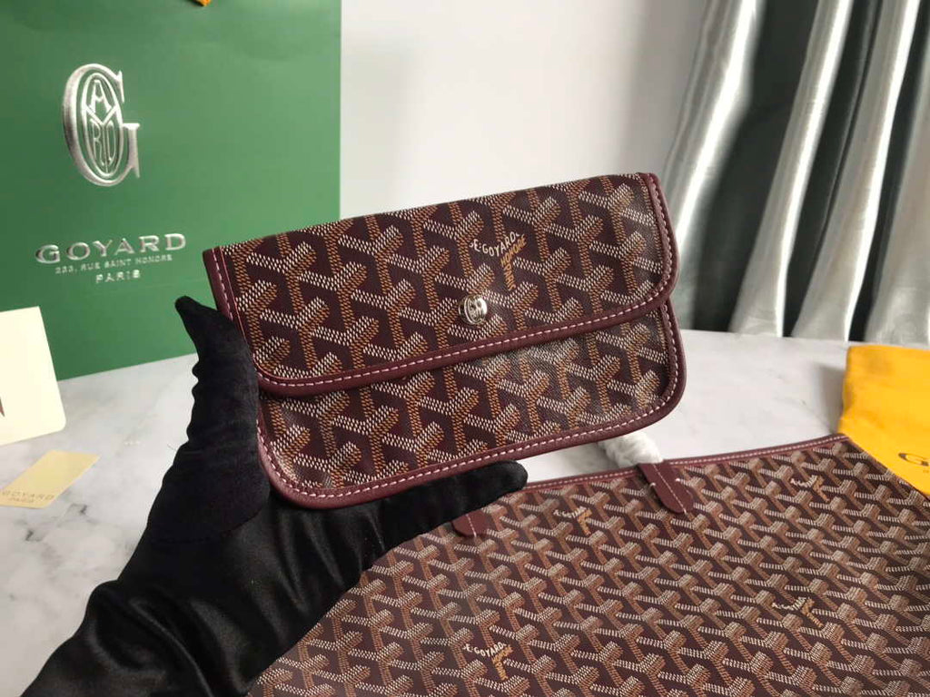 Goyard GMLTY01CL03P Saint Louis GM Bag Wine Red