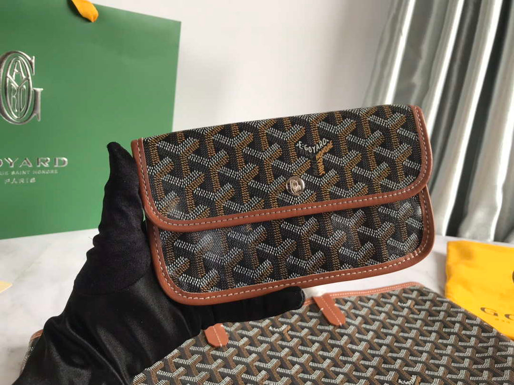 Goyard GMLTY01CL03P Saint Louis GM Bag Black with Brown