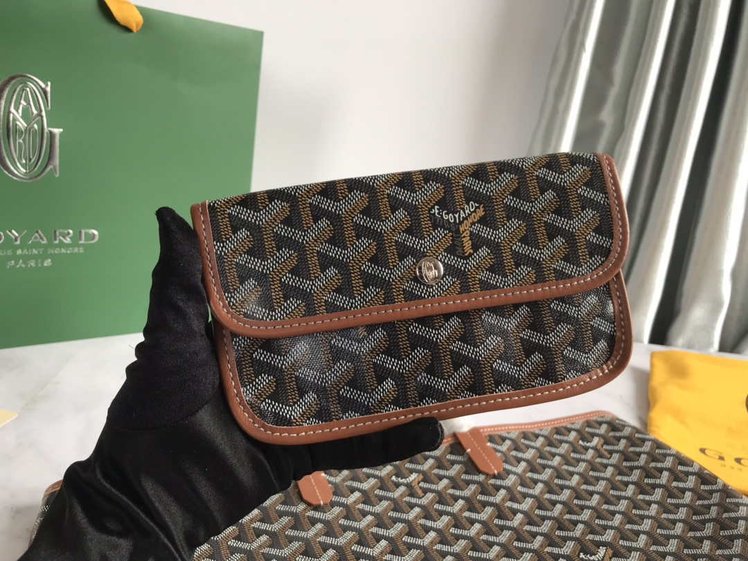 Goyard GMLTY01CL03P Saint Louis GM Bag Black with Brown