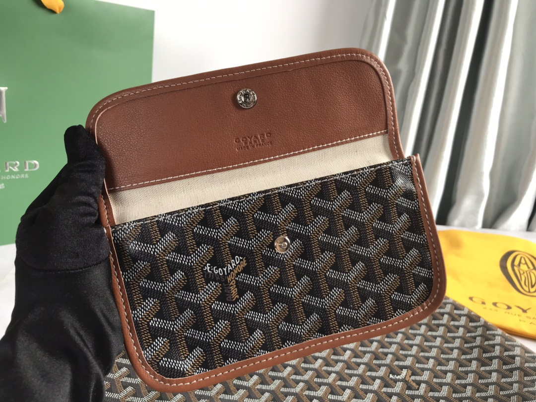 Goyard GMLTY01CL03P Saint Louis GM Bag Black with Brown