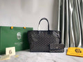 Goyard GMLTY01CL03P Saint Louis GM Bag Brown with Navy Blue