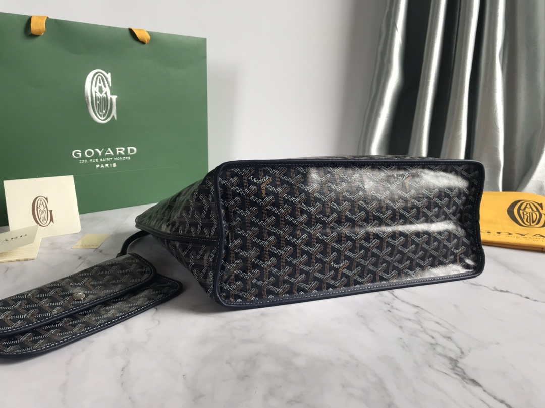 Goyard GMLTY01CL03P Saint Louis GM Bag Brown with Navy Blue - Default Title - View 4