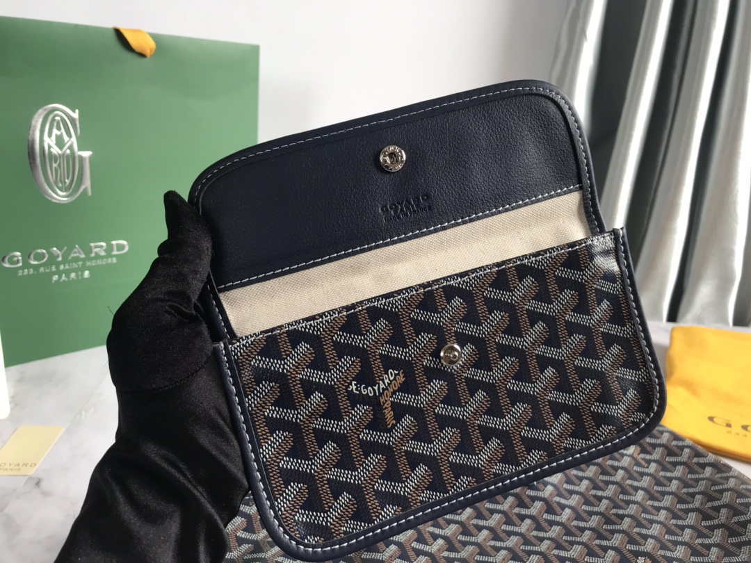 Goyard GMLTY01CL03P Saint Louis GM Bag Brown with Navy Blue - Default Title - View 8
